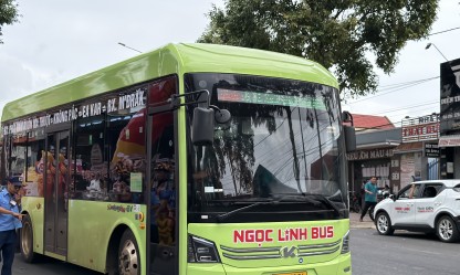 Khai trương tuyến xe buýt điện đầu tiên ở Đắk Lắk