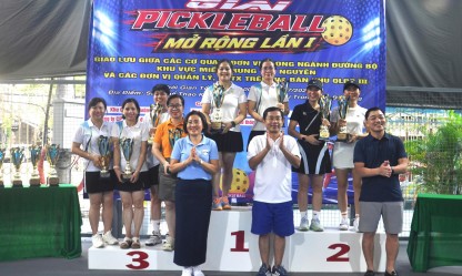 Giải Pickleball mở rộng ngành Đường bộ lần thứ I: Sôi nổi, đoàn kết và lan tỏa tinh thần thể thao