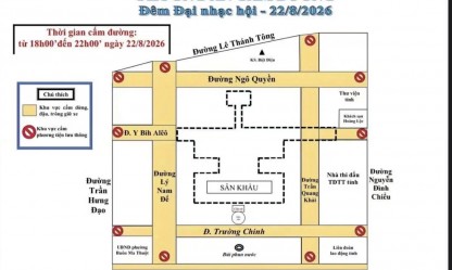 Cấm nhiều tuyến đường phục vụ đại nhạc hội “Đắk Lắk vươn tầm, khởi sắc”