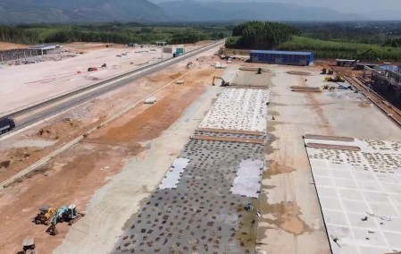 Tăng tốc thi công trạm dừng nghỉ cao tốc Quảng Ngãi - Hoài Nhơn, sẵn sàng khai thác tạm trước ngày 30/6