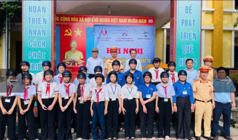 Tuyên truyền pháp luật giao thông cho học sinh vùng nông thôn tỉnh Quảng Trị