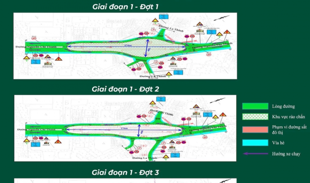  Hà Nội: Triển khai rào chắn một phần đường Văn Cao, Nguyễn Chí Thanh để thi công đường sắt đô thị