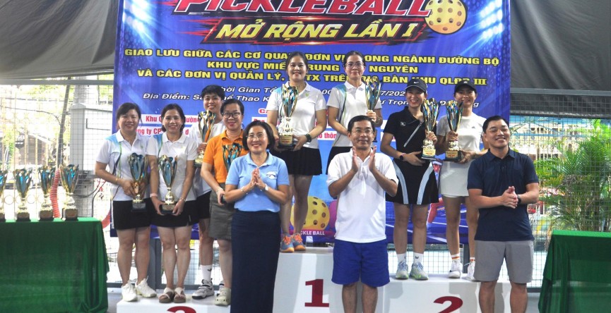 Giải Pickleball mở rộng ngành Đường bộ lần thứ I: Sôi nổi, đoàn kết và lan tỏa tinh thần thể thao